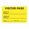 Nevs Visitor Pass - Name Of Patient/Visitor 1-15/16" x 3" VP-Yellow - alternate 1